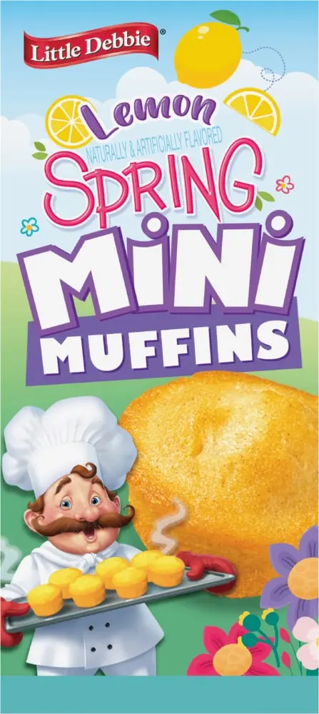 Little Debbie Lemon Spring Mini Muffins - 4 ct / 8.44 oz