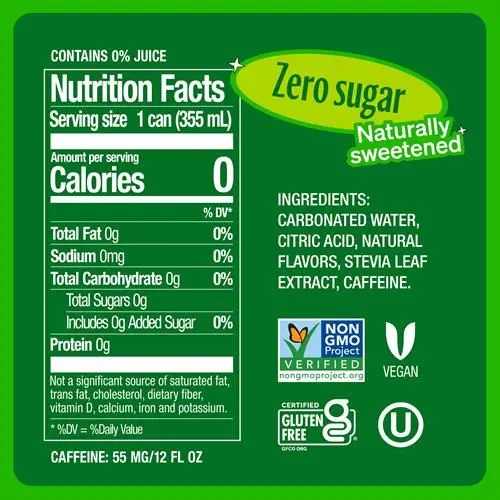 Zevia Zero Calorie Soda, Mountain Zevia, 12 Ounce Cans (Pack Of 6) thumbnail 2