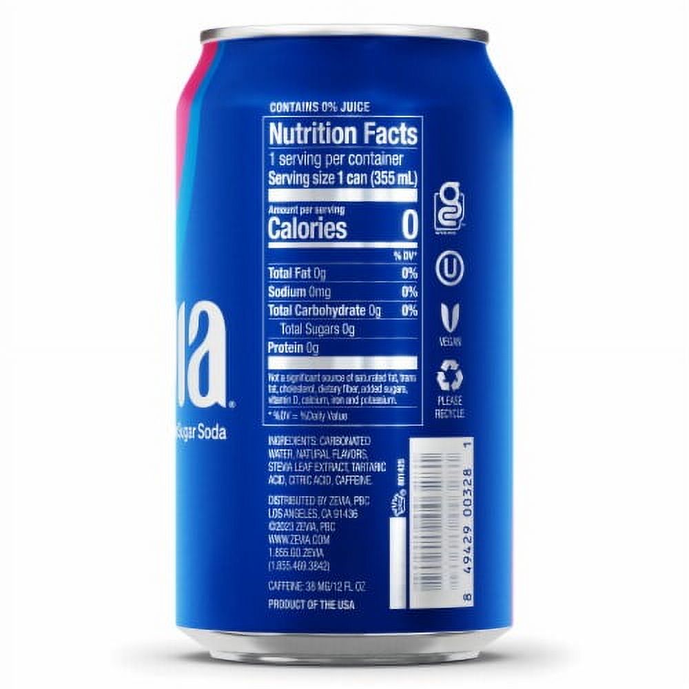 Zevia Cherry Cola Zero Calorie Soda Cans 6 pk / 12 fl oz - Pack of 2 thumbnail 3