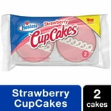 HOSTESS Strawberry CupCakes, Frosted Cake with Creamy Filling 2 ct / 3.17 oz