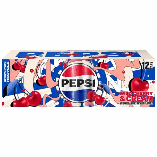 Pepsi Wild Cherry & Cream Soda Cans 12 pk / 12 fl oz Packaging May Vary thumbnail 2