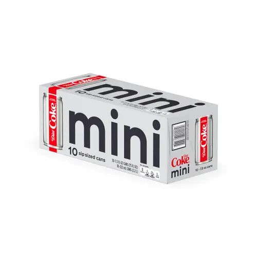 Pack of 2 - Diet Coke Mini-Can 7.5Oz, 10 Pack (Package May Vary) thumbnail 2