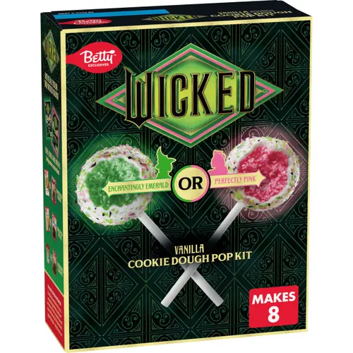 Pack of 2 - Betty Crocker Wicked Cookie Dough Pop Kit, Color Changing, Vanilla Flavored, Makes 8 Pops, 9.2 Oz