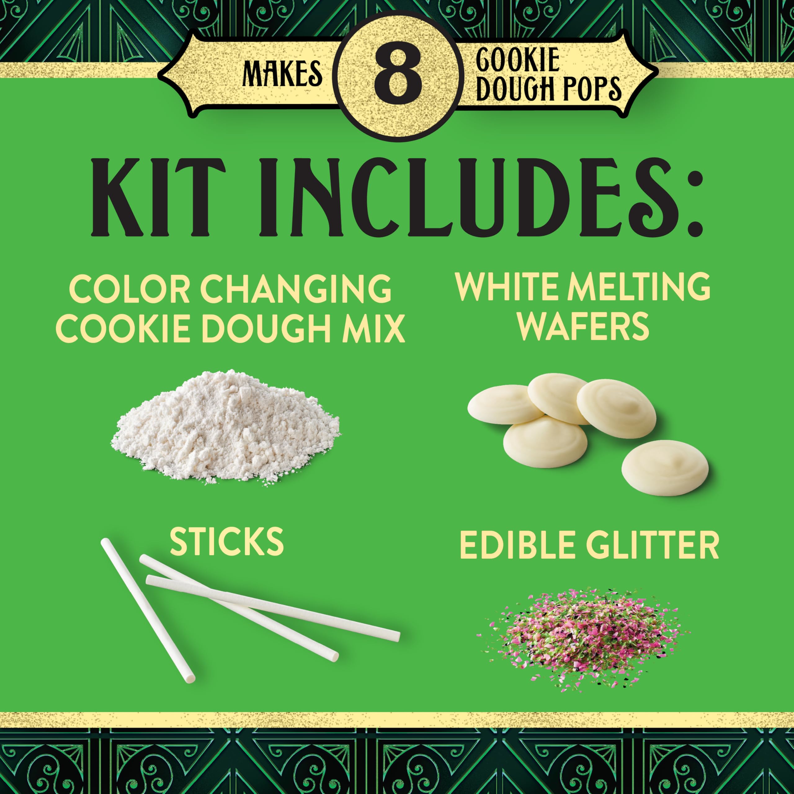 Pack of 2 - Betty Crocker Wicked Cookie Dough Pop Kit, Color Changing, Vanilla Flavored, Makes 8 Pops, 9.2 Oz thumbnail 3