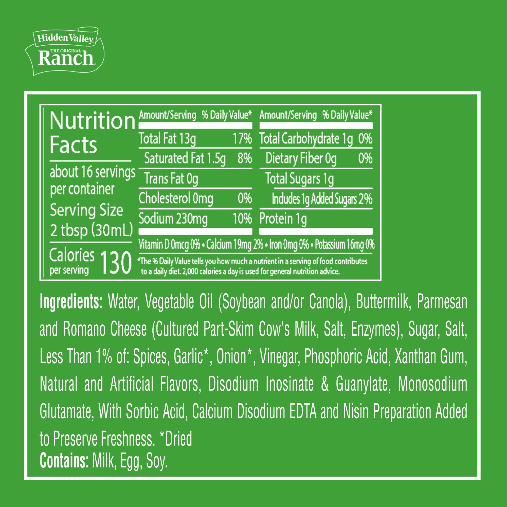 2 Pack - Hidden Valley Parmesan Ranch Topping & Dressing - 16 oz Packaging may vary thumbnail 4