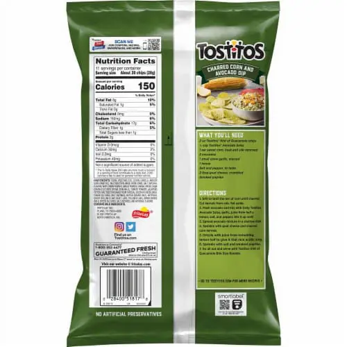 Tostitos Hint of Guacamole Flavored Tortilla Chips thumbnail 3