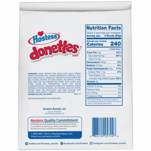Hostess Donettes Honey Bun Mini Donuts thumbnail 2