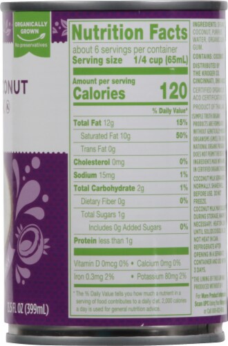 Simple Truth Organic Coconut Milk-13.5 fl oz thumbnail 4