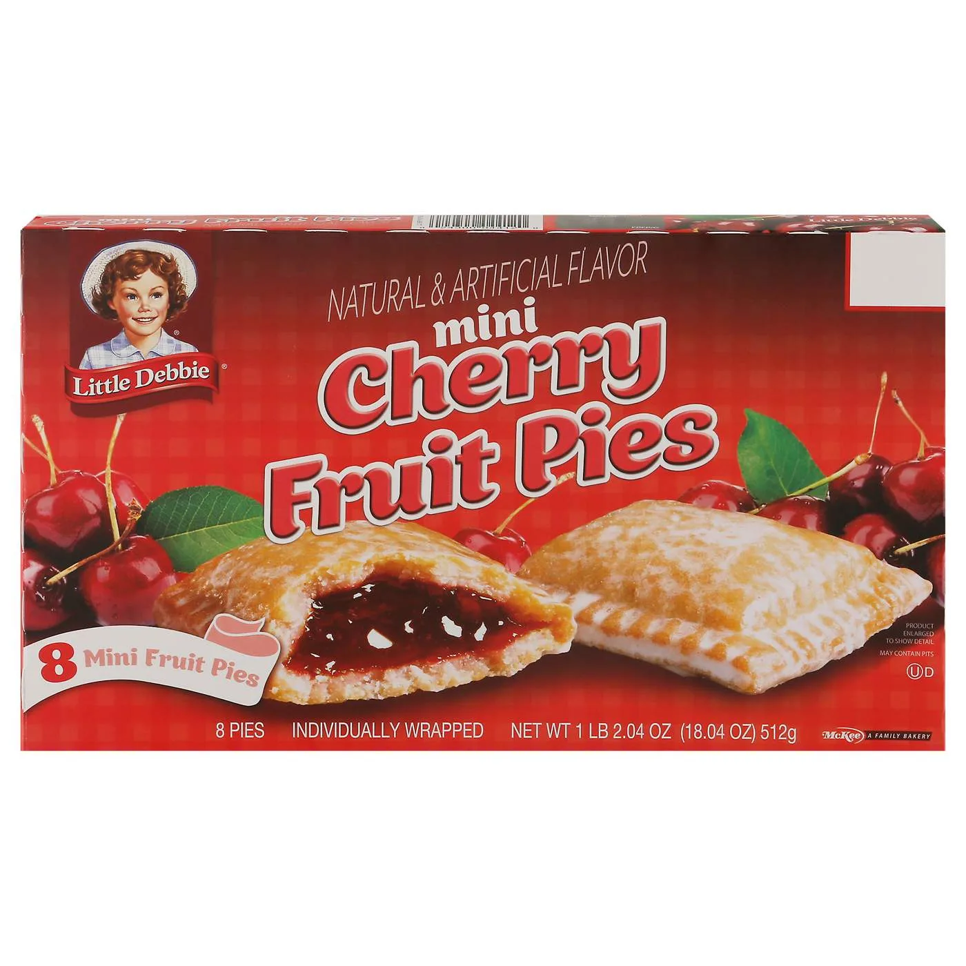 Little Debbie Mini Cherry Fruit Pies 8 ct
