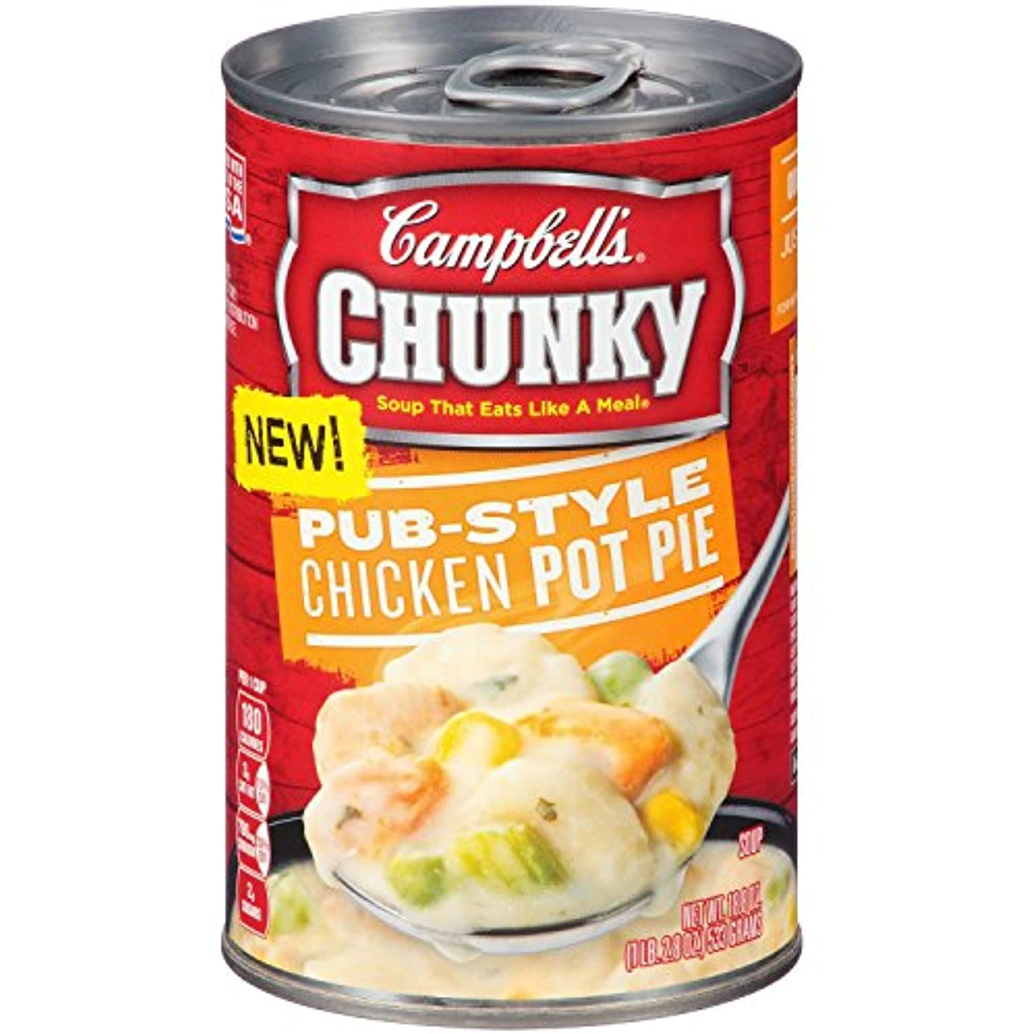 Campbells Chunky Pub-Style Chicken Pot Pie, 18.8 Oz (Pack Of 3)