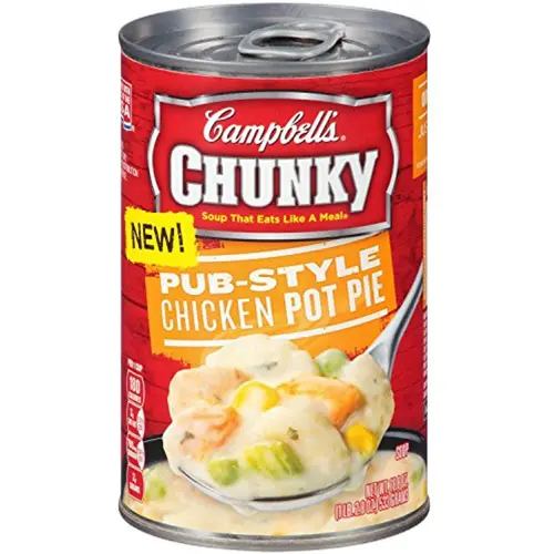 Campbells Chunky Pub-Style Chicken Pot Pie, 18.8 Oz (Pack Of 3)