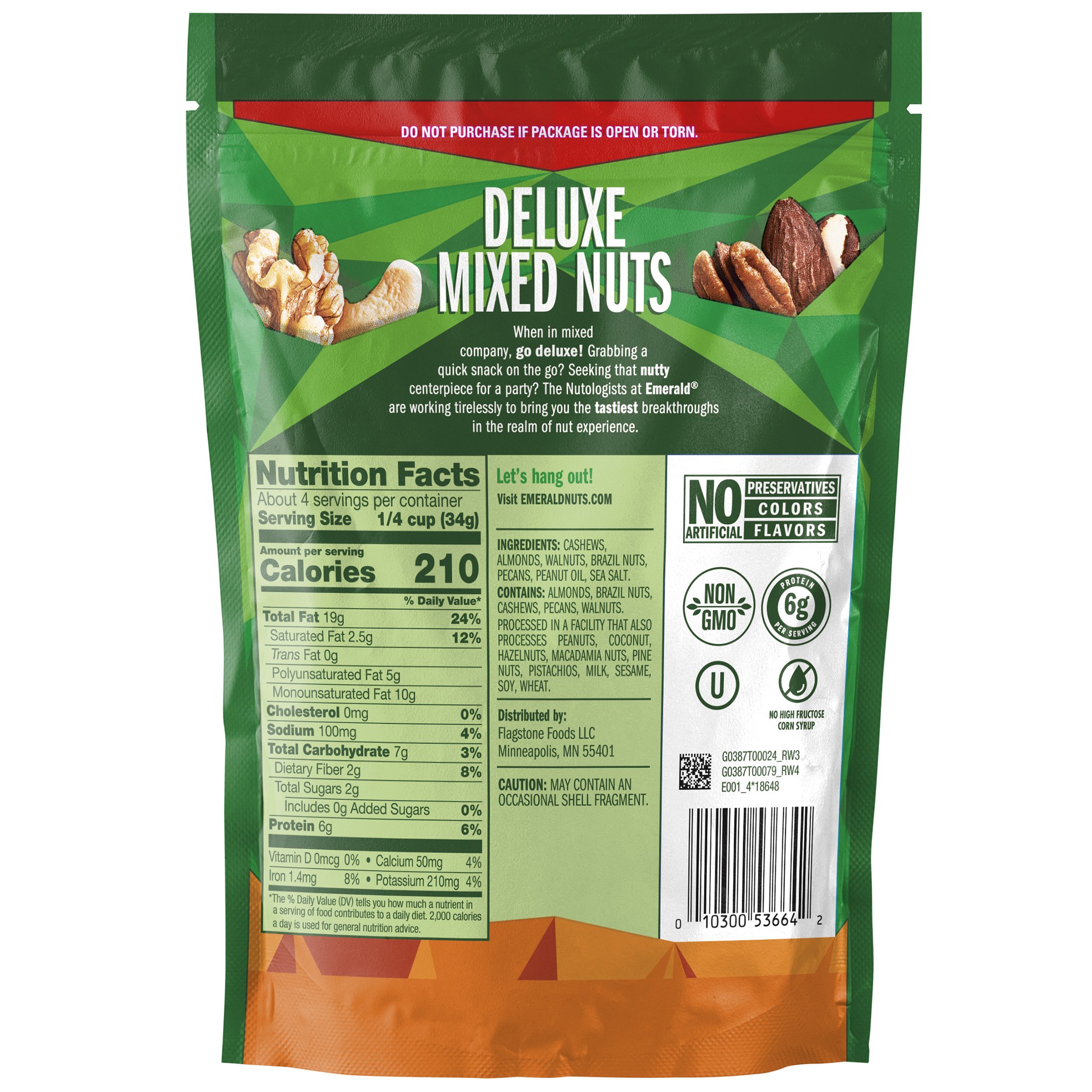 Deluxe Mixed Nuts | Features Roasted and Salted Nuts, Including Almonds, Cashews, Walnuts, Brazil Nuts and Pecans | 5 Oz Reseala thumbnail 3