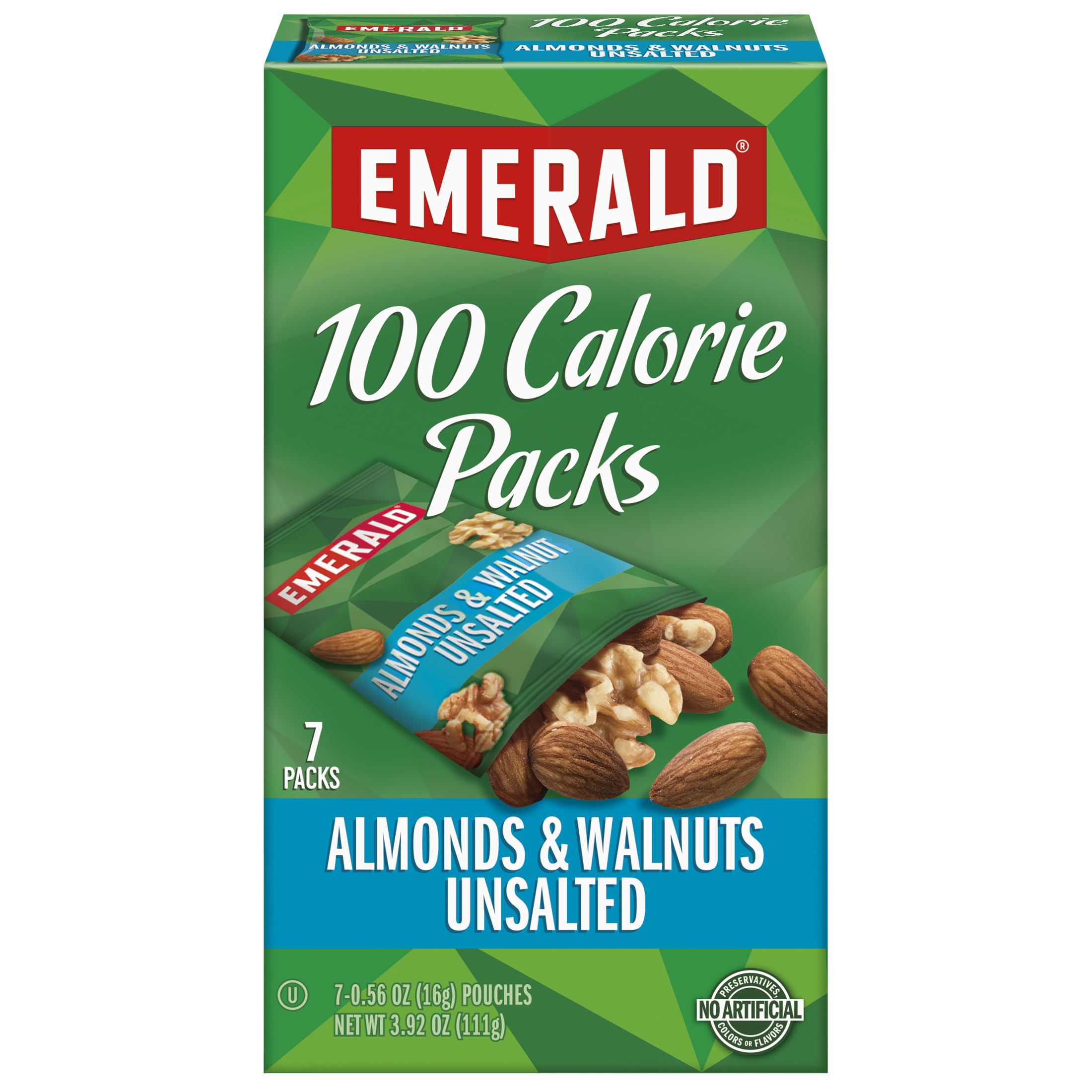 Emerald Nuts, Natural Walnuts & Almonds, 100 Calorie Packs, 7 Ct, 3.92 oz thumbnail 3