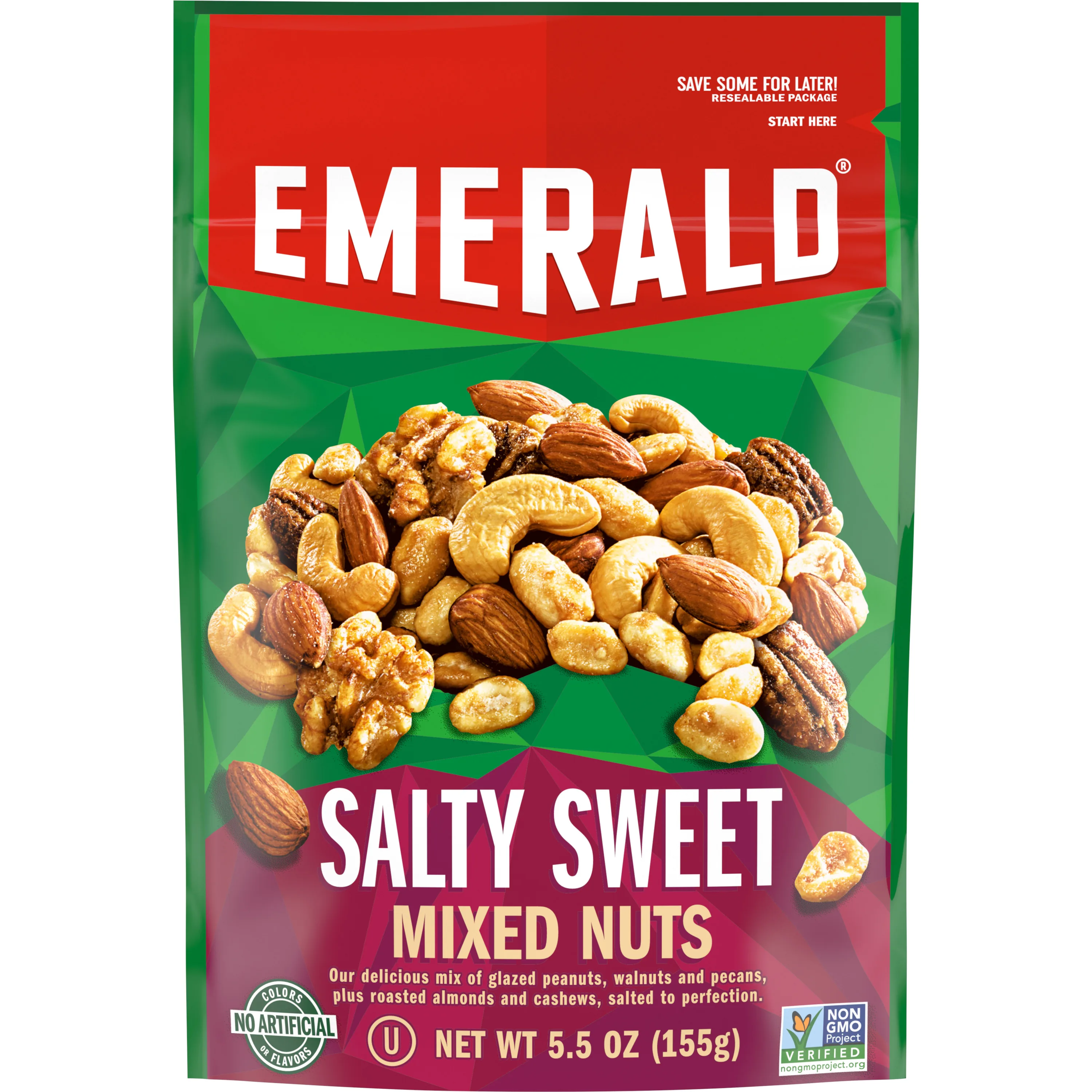 Emerald The Original Salty Sweet Mixed Nuts, 5.5 Oz