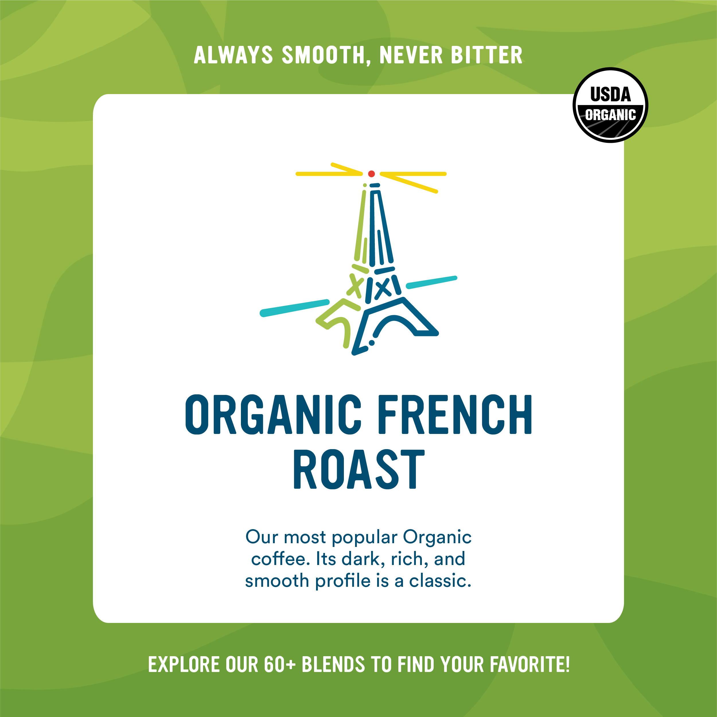 Cameron's Coffee Organic French Roast Whole Bean Coffee, Dark Roast, 28 oz, Naturally Caffeinated thumbnail 3