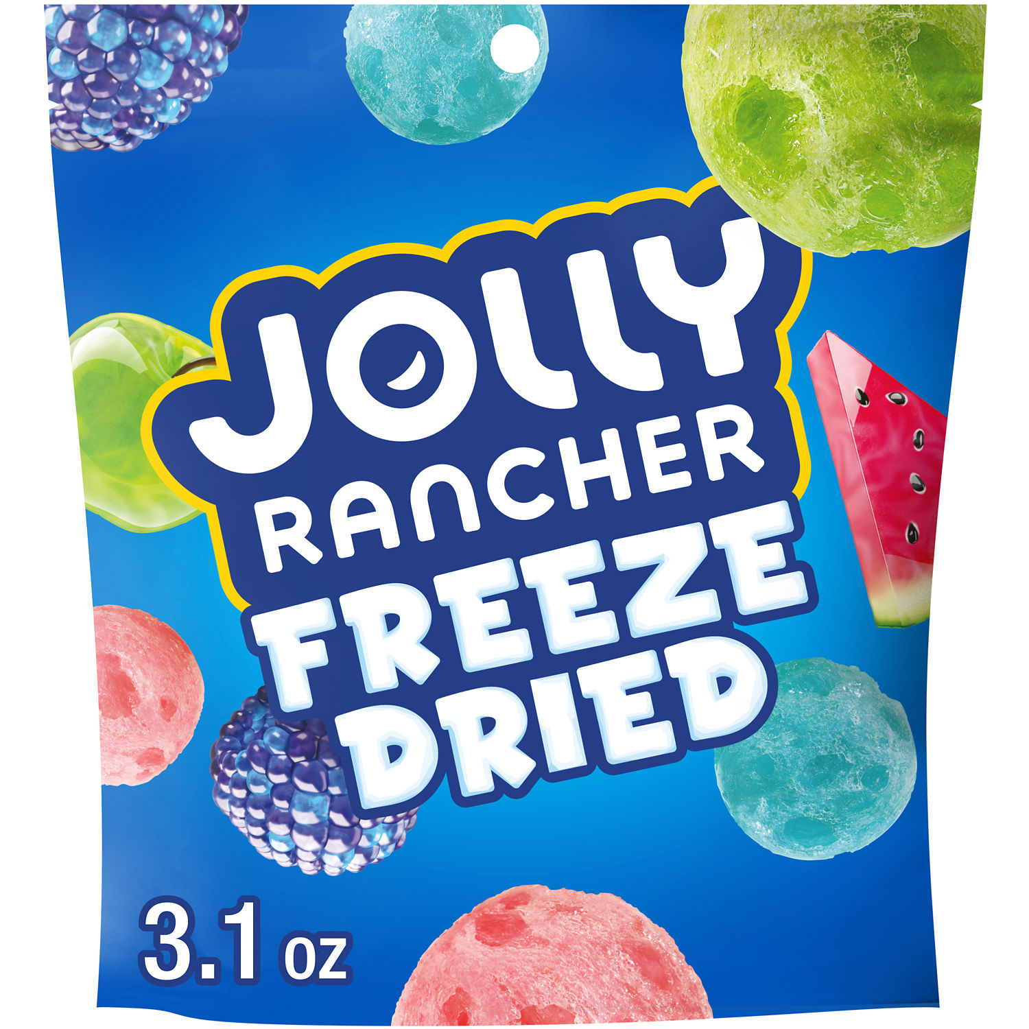Jolly Rancher Freeze Dried Original Fruit Flavored Candy, Bag 3.1 oz thumbnail 2