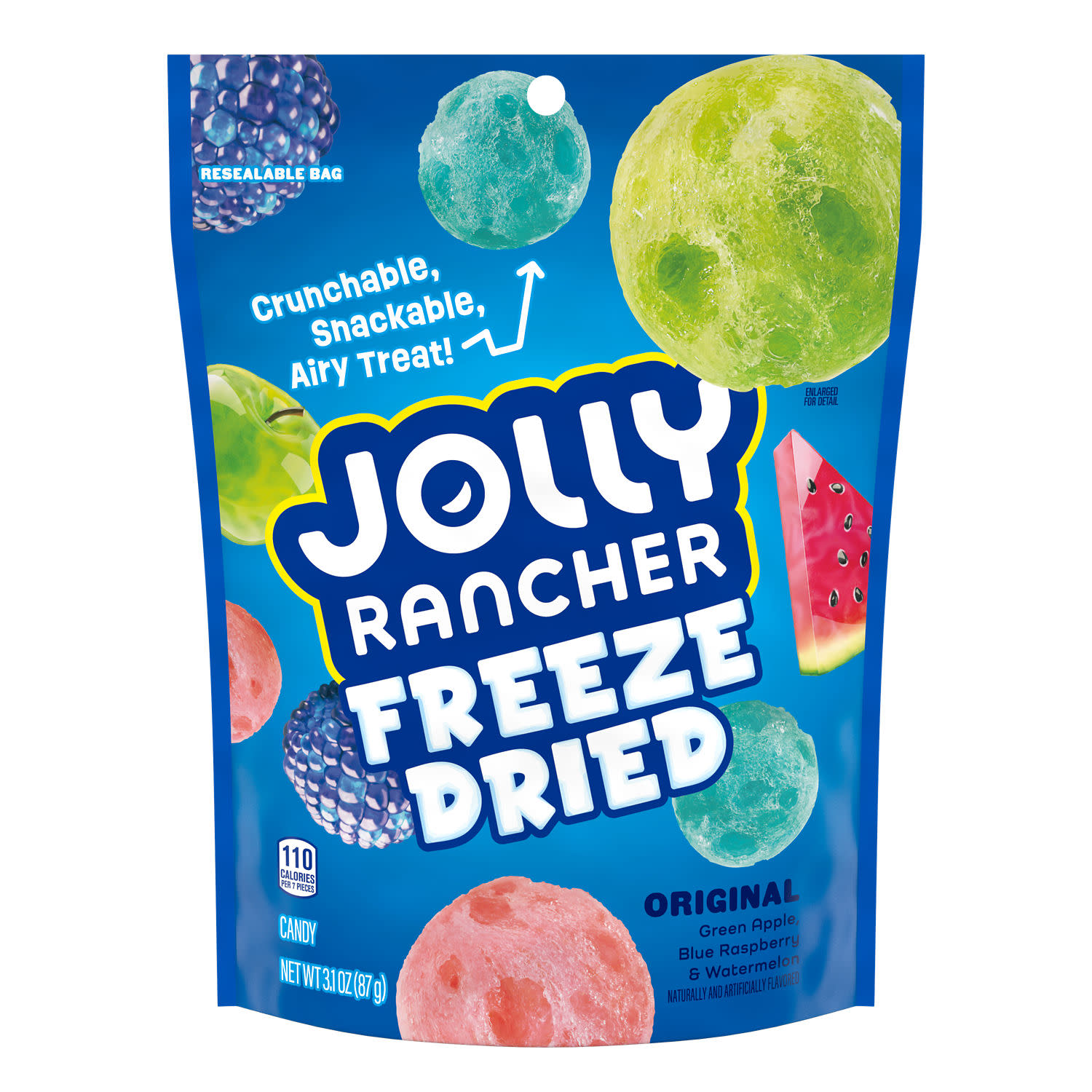 Jolly Rancher Freeze Dried Original Fruit Flavored Candy, Bag 3.1 oz thumbnail 3