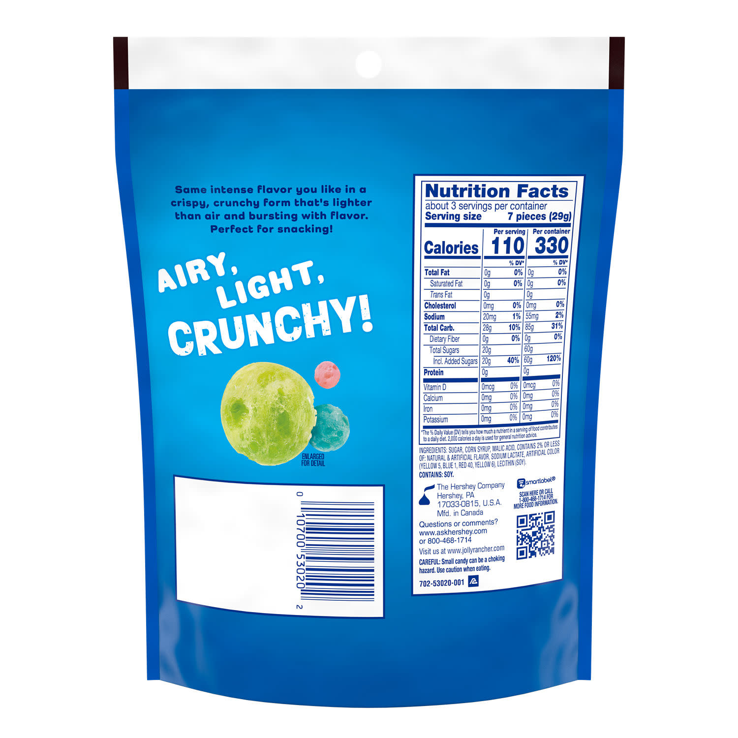 Jolly Rancher Freeze Dried Original Fruit Flavored Candy, Bag 3.1 oz thumbnail 4