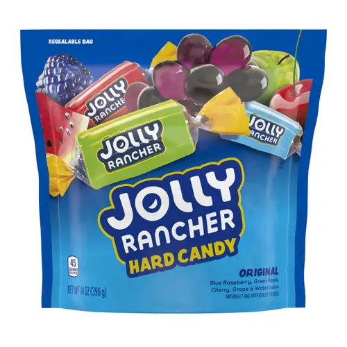 Jolly Rancher Assorted Fruit Flavored Hard Candy, Resealable Bag 14 oz thumbnail 2