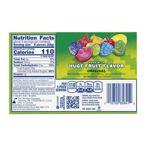 Jolly Rancher Sour Gummies Assorted Fruit Flavored Candy, Box 3.5 oz thumbnail 3