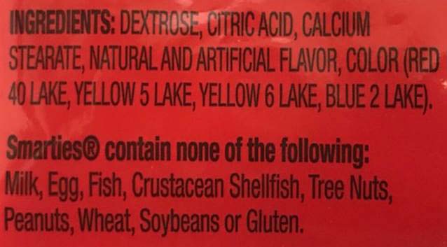 Smarties Original Candy Rolls, 1 lb Allergen Free thumbnail 2