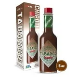 Tabasco Chipotle Pepper Sauce, 5 oz Regular Glass Bottle, Gluten Free