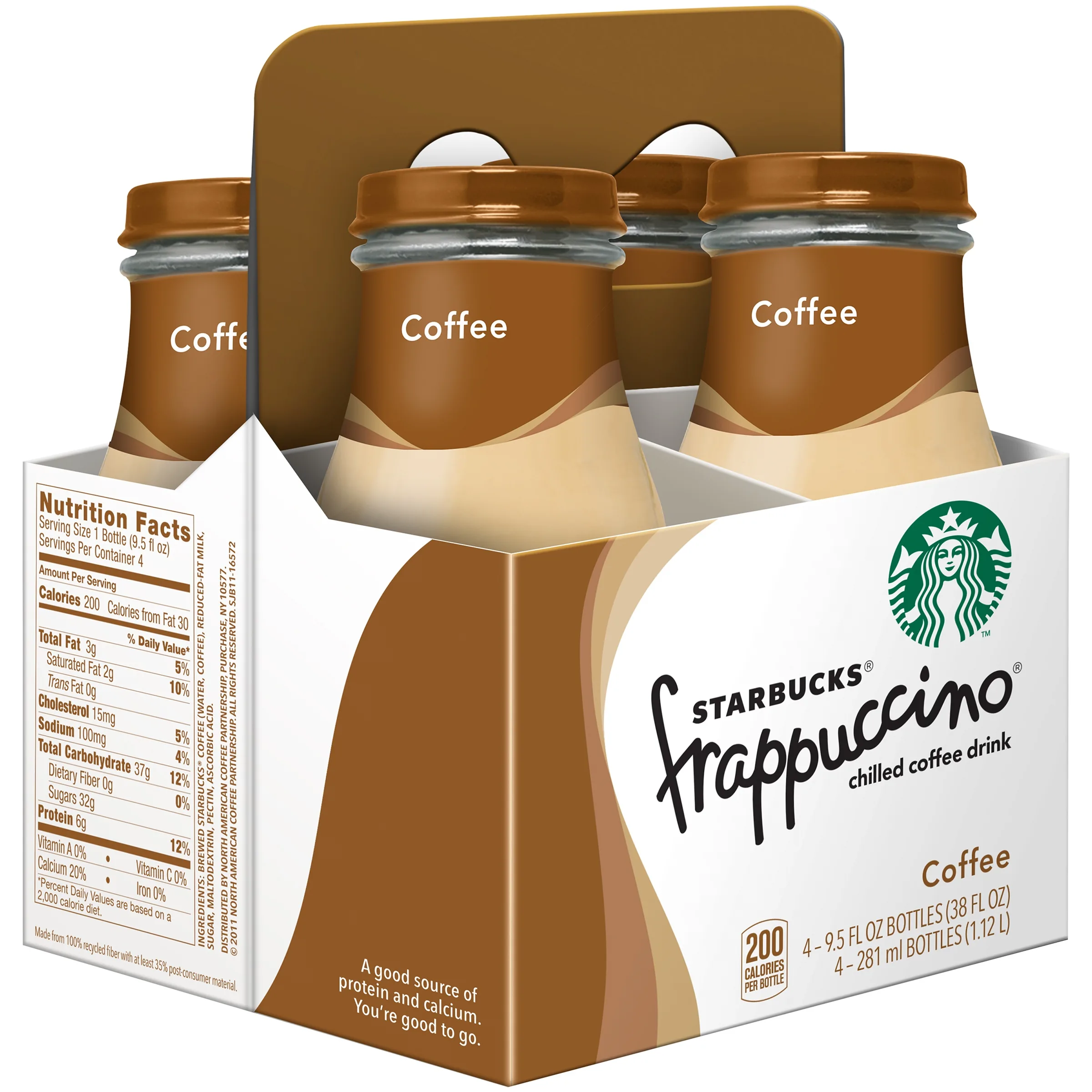 Starbucks Frappuccino Chilled Coffee Drink, 9.5 oz Bottles, 4 Count