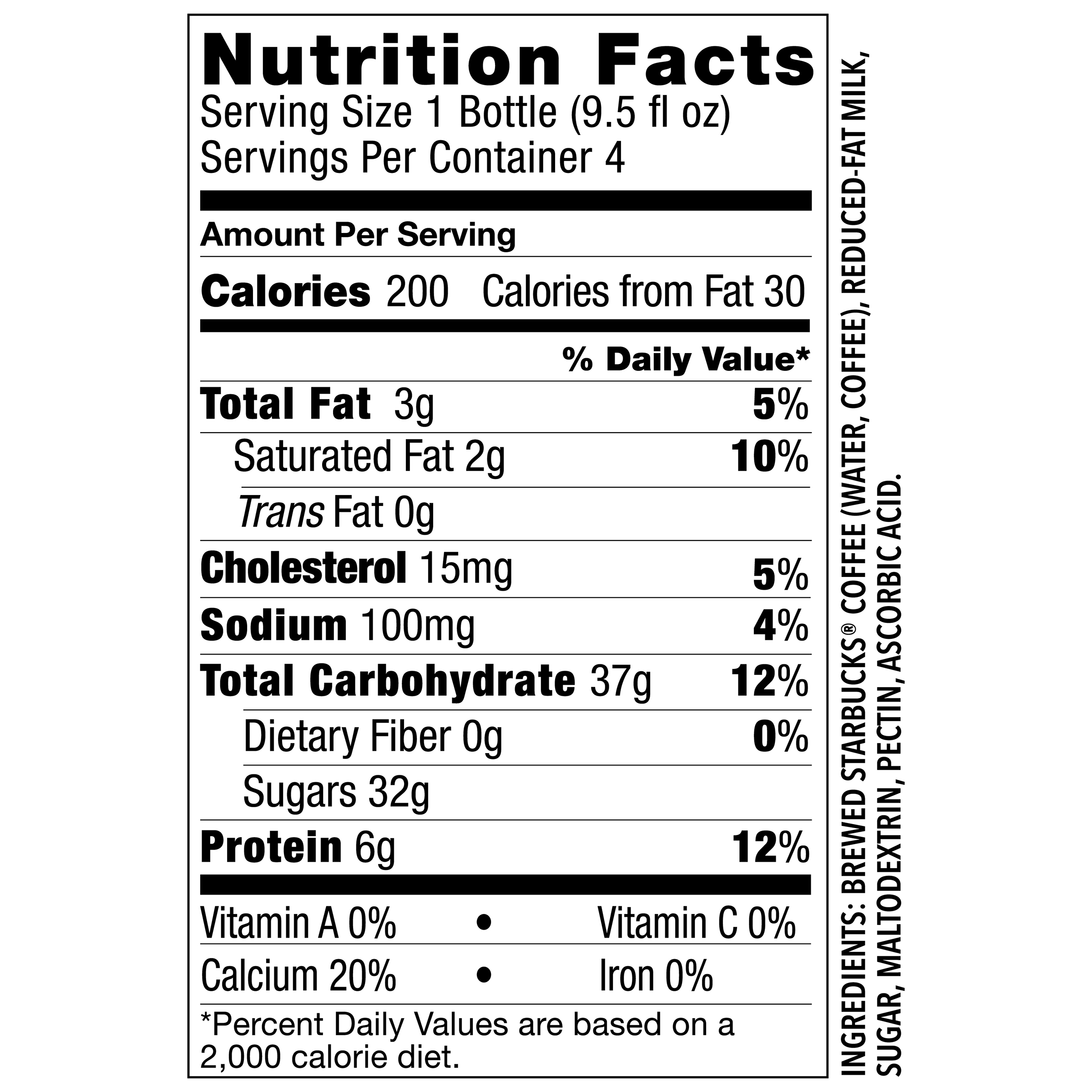 Starbucks Frappuccino Chilled Coffee Drink, 9.5 oz Bottles, 4 Count thumbnail 4