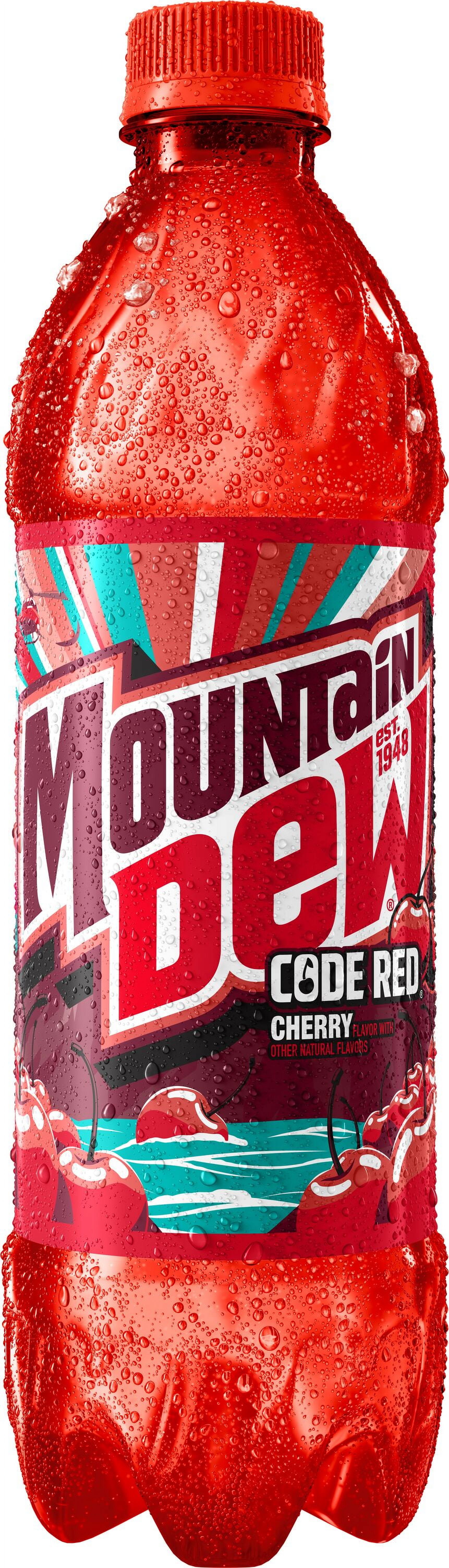 Mountain Dew Code Red Cherry Soda Pop 16.9 fl oz, 6 Count Bottles thumbnail 2