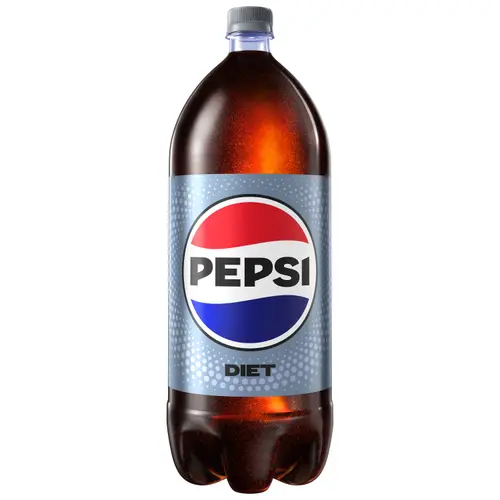 Diet Pepsi Cola Soda Pop, 2 Liter Size Bottle