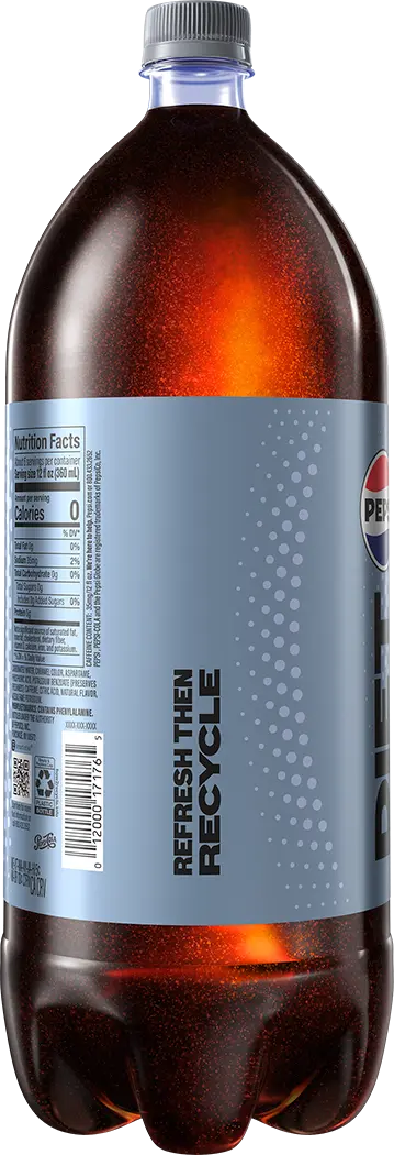 Diet Pepsi Cola Soda Pop, 2 Liter Size Bottle thumbnail 3