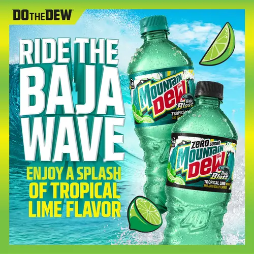 Mtn Dew Baja Blast, 16.9 oz Bottles, 6 Count thumbnail 4