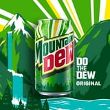 Mountain Dew Citrus Soda Pop, 7.5 fl oz, 10 Pack Mini Cans thumbnail 3