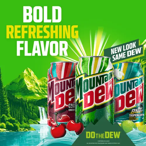 Mountain Dew Citrus Soda Pop, 7.5 fl oz, 10 Pack Mini Cans thumbnail 4