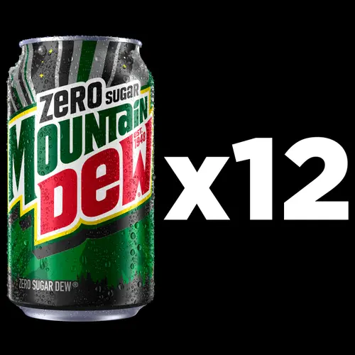 Mountain Dew Zero Sugar Citrus Soda Pop, 12 fl oz, 12 Pack Cans thumbnail 2