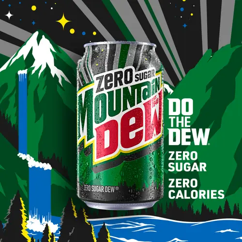 Mountain Dew Zero Sugar Citrus Soda Pop, 12 fl oz, 12 Pack Cans thumbnail 3