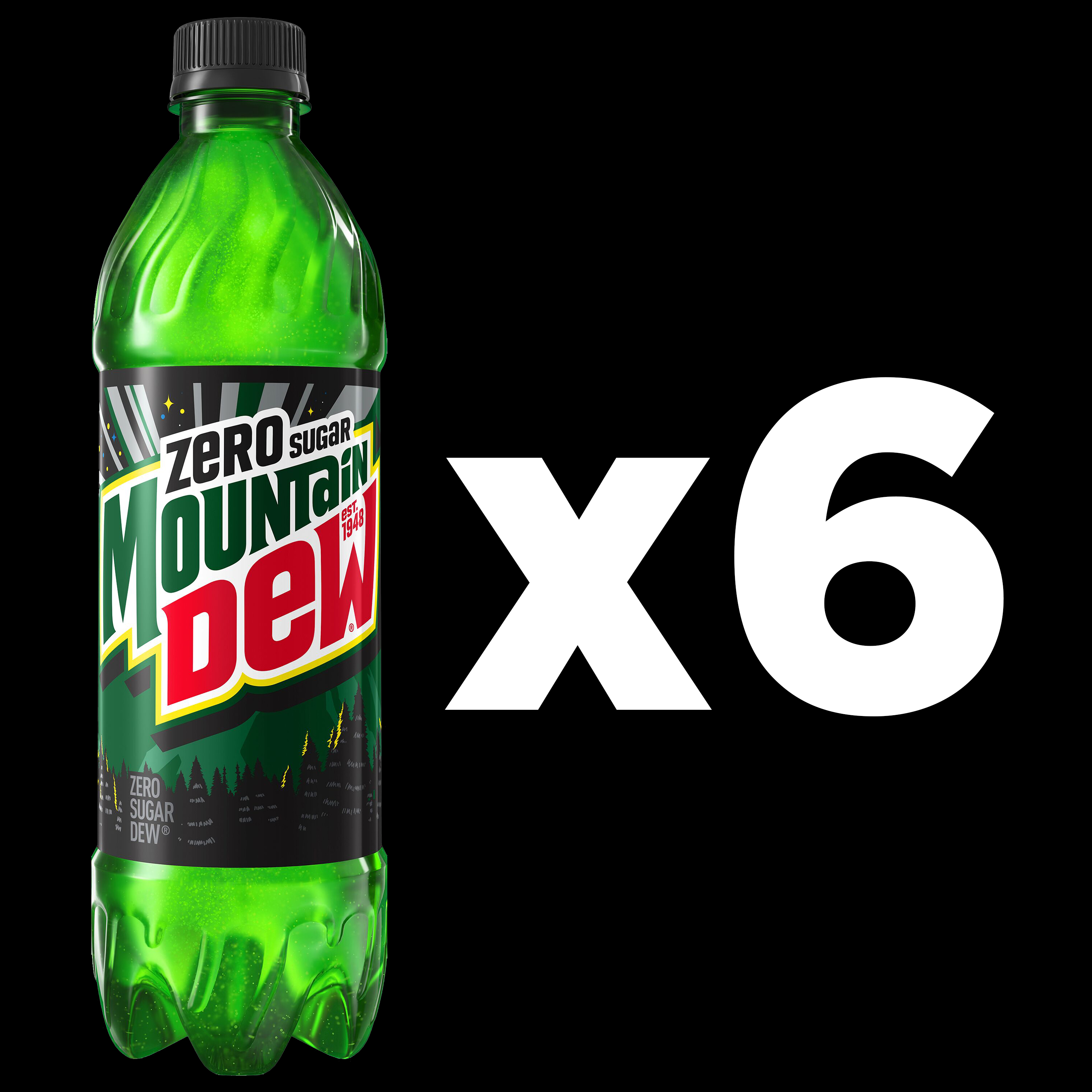 Mountain Dew Zero Sugar Citrus Soda Pop, 16.9 fl oz, 6 Pack Bottles thumbnail 3