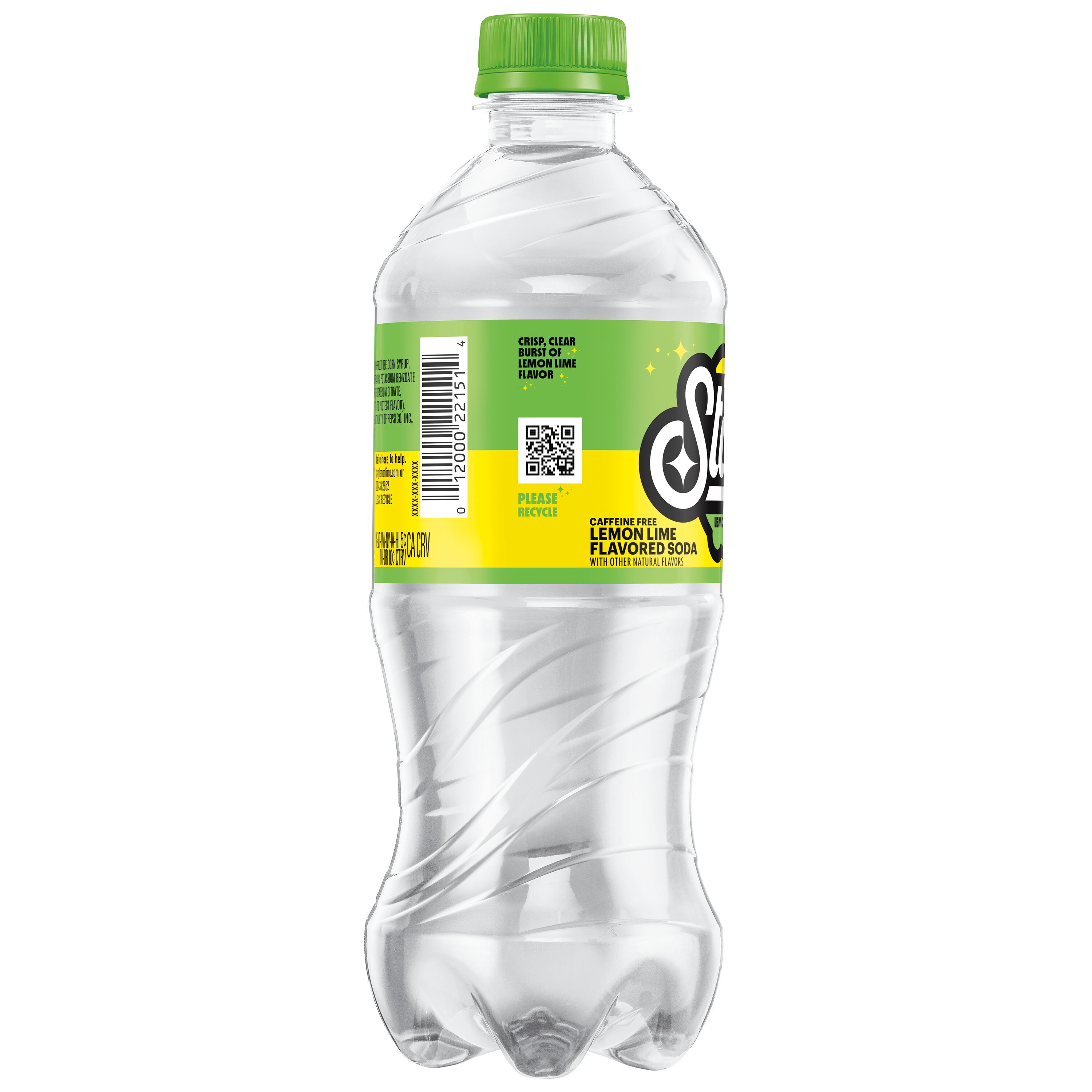 Starry Lemon Lime Soda Pop, 20 fl oz, Bottle thumbnail 2