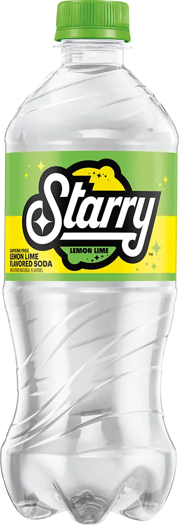 Starry Lemon Lime Soda Pop, 20 fl oz, Bottle thumbnail 3