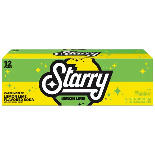 Starry Lemon Lime Soda Pop, 12 fl oz, 12 Pack Cans thumbnail 4