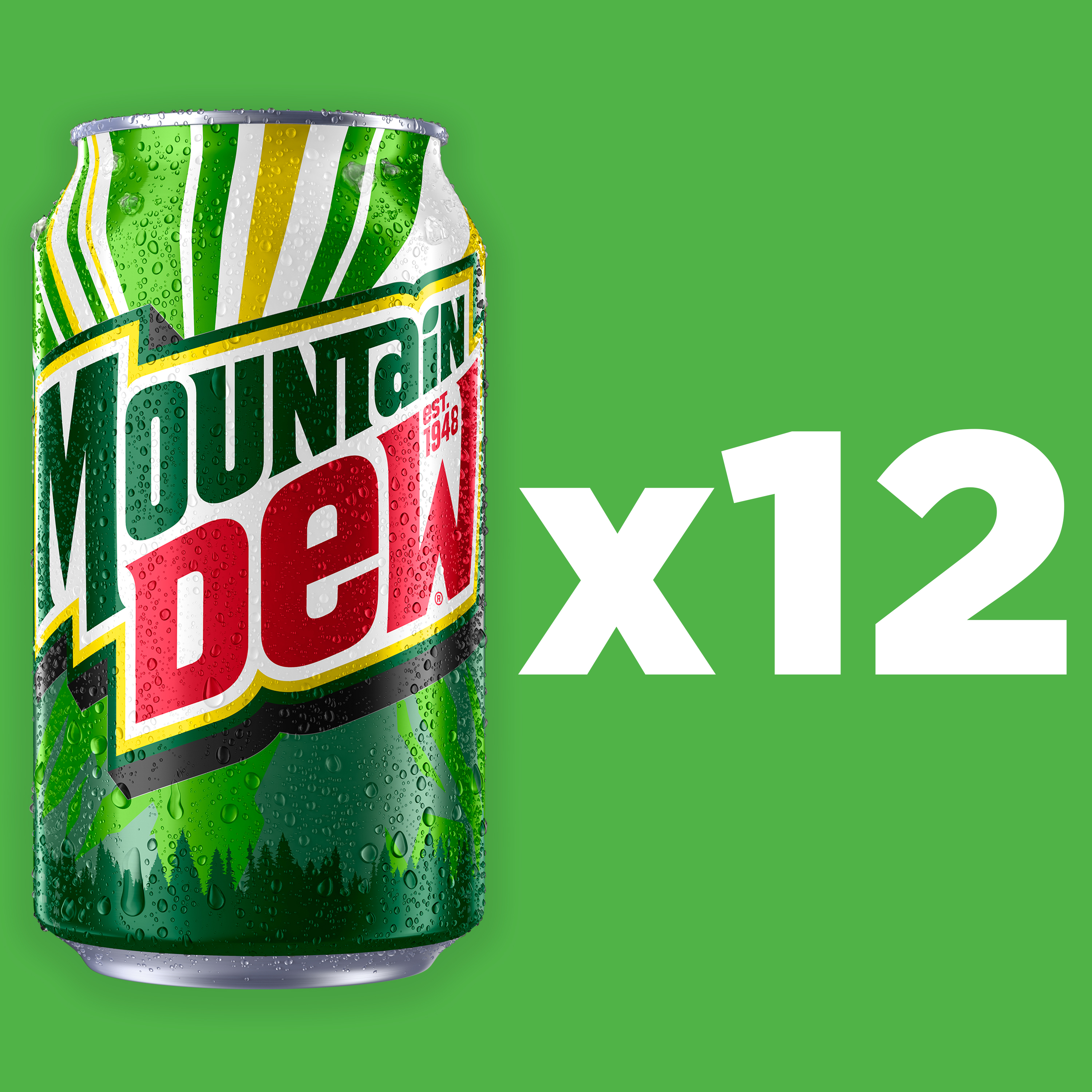 Mountain Dew Original Soda, 12 fl oz, 12 Count thumbnail 3