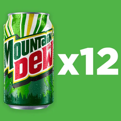 Mountain Dew Original Soda, 12 fl oz, 12 Count thumbnail 3