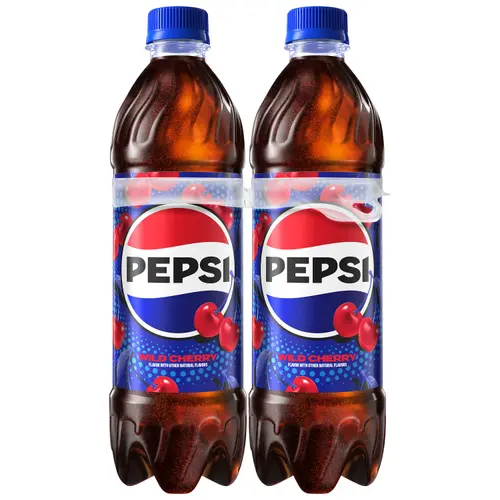 Pepsi Cola Wild Cherry Soda Pop, 16.9 fl oz, 6 Pack Bottles thumbnail 2