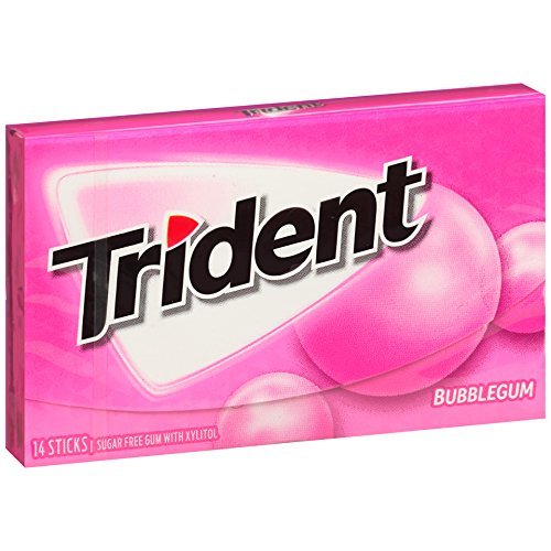 Trident Bubblegum Sugar Free Gum, 12 Pk 14 Pc thumbnail 4
