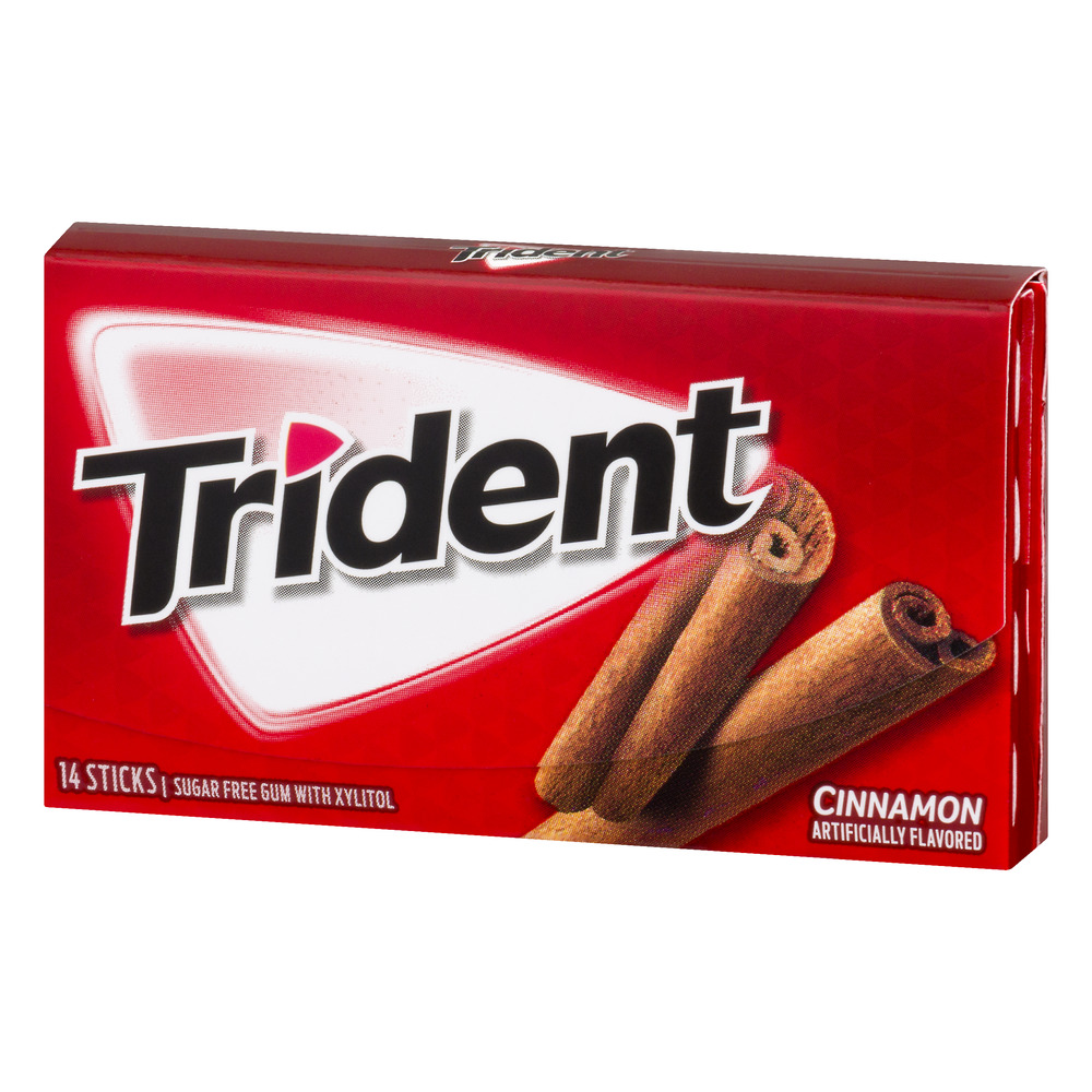Trident Sugar Free Gum, Cinnamon, Regular Size, 14 Pieces thumbnail 3
