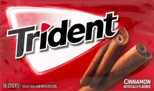 Trident Sugar Free Gum, Cinnamon, Regular Size, 14 Pieces thumbnail 4
