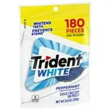 Trident White Peppermint Sugar Free Gum, Value Pack, 180 Regular Size Pieces thumbnail 2