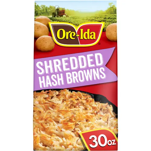 Ore-Ida Shredded Hash Brown Potatoes, 30 oz Bag