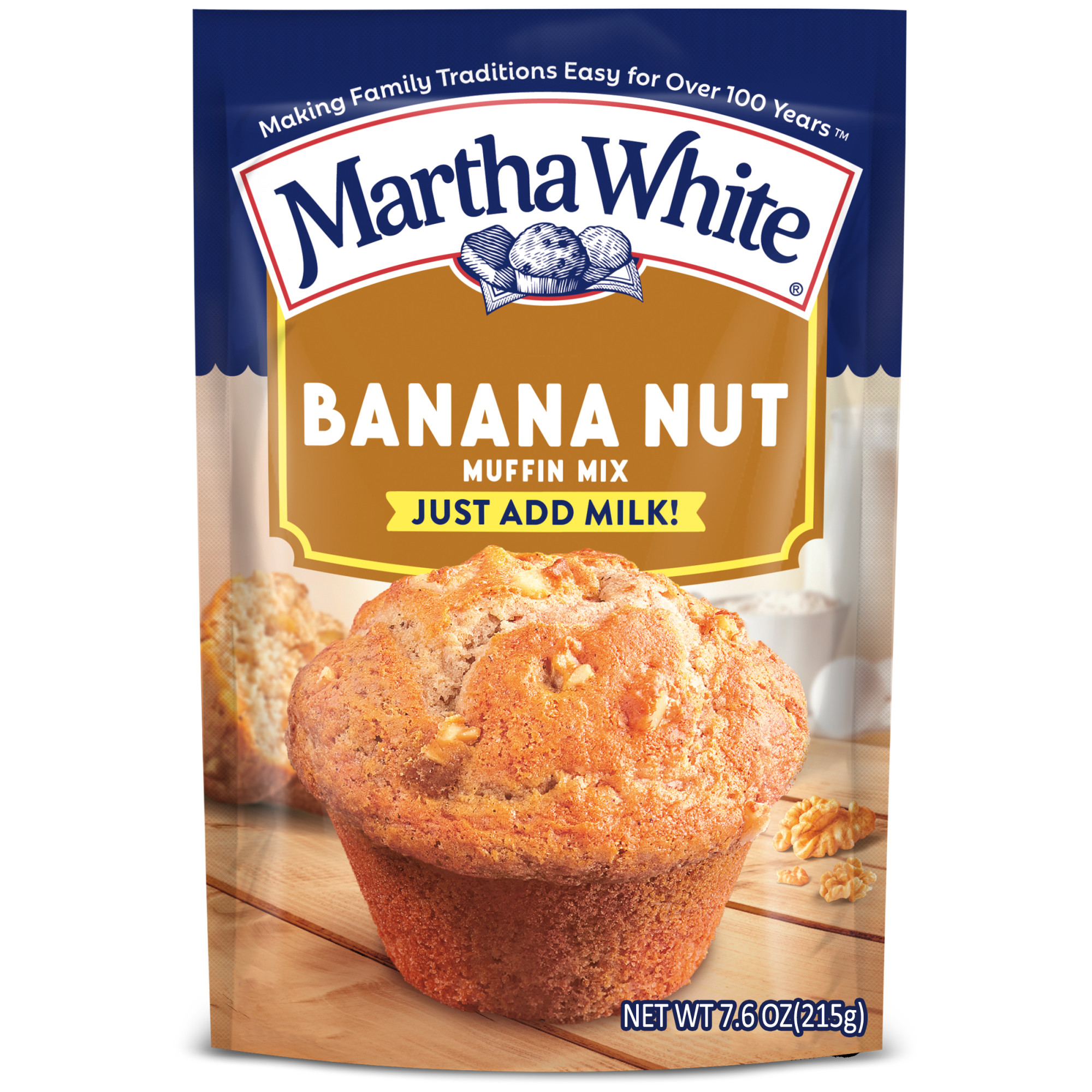 (12 pack) Martha White Banana Nut Muffin Mix, 7.6 oz Bag thumbnail 2