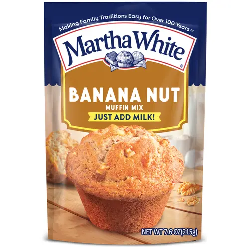 (12 pack) Martha White Banana Nut Muffin Mix, 7.6 oz Bag thumbnail 2